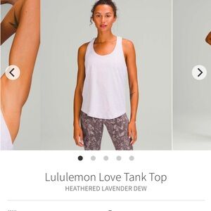 lululemon Love Tank Top